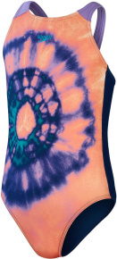 Girl's swimsuit Speedo Printed Pulseback Girl Soft Coral/Ammonite/Aquarium/Lilac