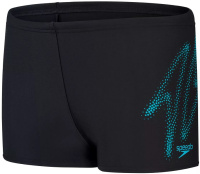 Boy's swimsuit Speedo Hyper Boom Placement Aquashort Boy Black/Bolt