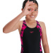 Girl's swimsuit Speedo HyperBoom Splice Muscleback Girl Black/Electric Pink/Ecstatic