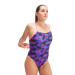 Women's swimwear Speedo Allover Digital Lattice Back Hyper Lights Black/Cobalt/Indigo Glow/Orchid