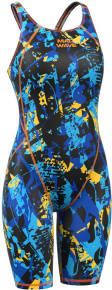 Women's competition swimsuit Mad Wave Revolution X8 Open Back Blue