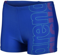 Boy's swimsuit Arena Boys Swim Short Graphic Royal/Fluo Red