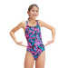 Girl's swimsuit Speedo HyperBoom Allover Medalist Girl Black/Candy Vibe/Ocean Depths