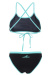 Women's swimwear Women's swimwear Aquafeel Flash Mini-Crossback Black/Blue