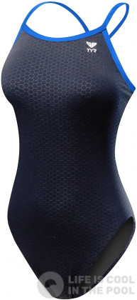 Women's swimwear Tyr Hexa Diamondfit Black/Blue