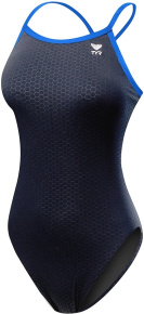 Women's swimwear Tyr Hexa Diamondfit Black/Blue