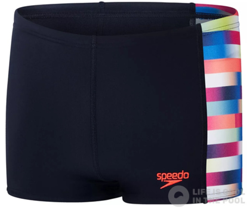 Speedo Digital Panel Aquashort Boy Black/Rainbow