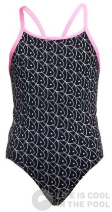 Funkita Summer Fish Diamond Back One Piece Girls