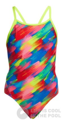 Funkita Stroked Diamond Back One Piece Girls