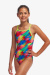 Funkita Stroked Diamond Back One Piece Girls