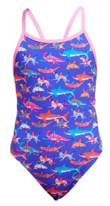 Funkita Doggie Paddle Single Strap One Piece Girls